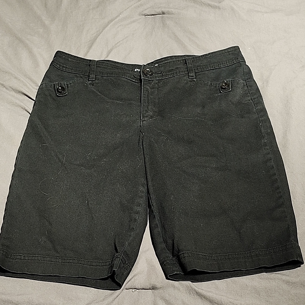 St. John's Bay Black Casual Shorts